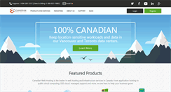 Desktop Screenshot of canadianwebhosting.com