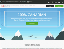 Tablet Screenshot of canadianwebhosting.com