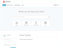 Tablet Screenshot of helpdesk.canadianwebhosting.com